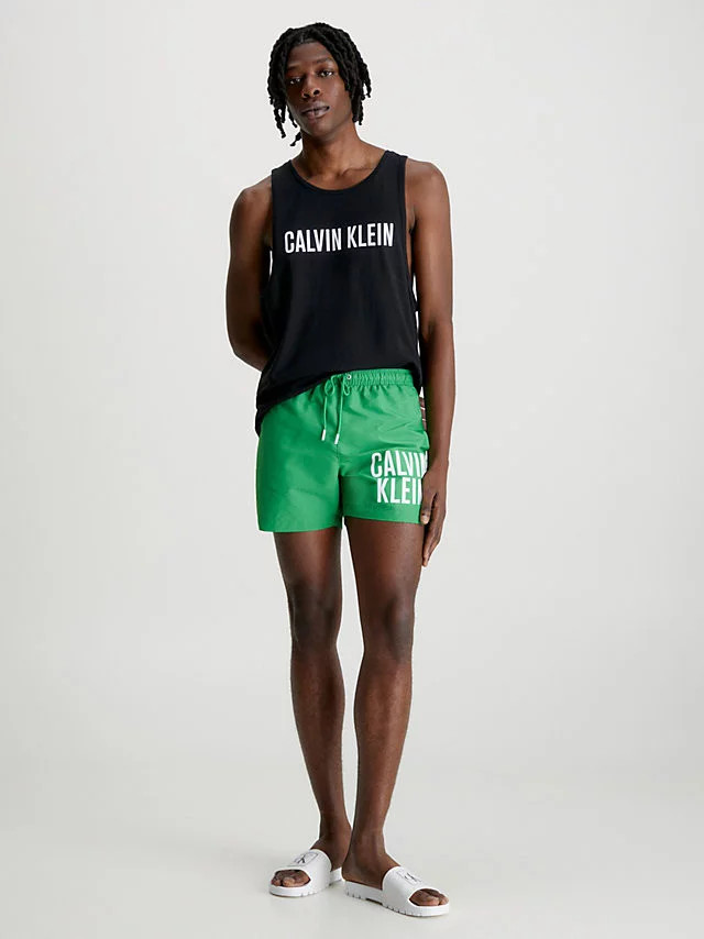 Pánské plážové tílko KM0KM00837 BEH černá - Calvin Klein XL (obrázek 3)