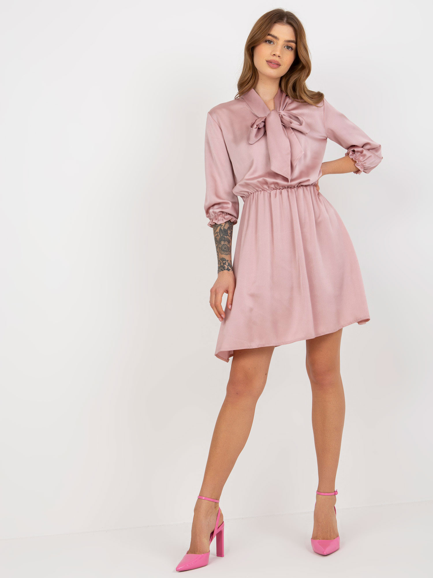 Dámské šaty LK SK 507062.42 růžové - FPrice růžova 42