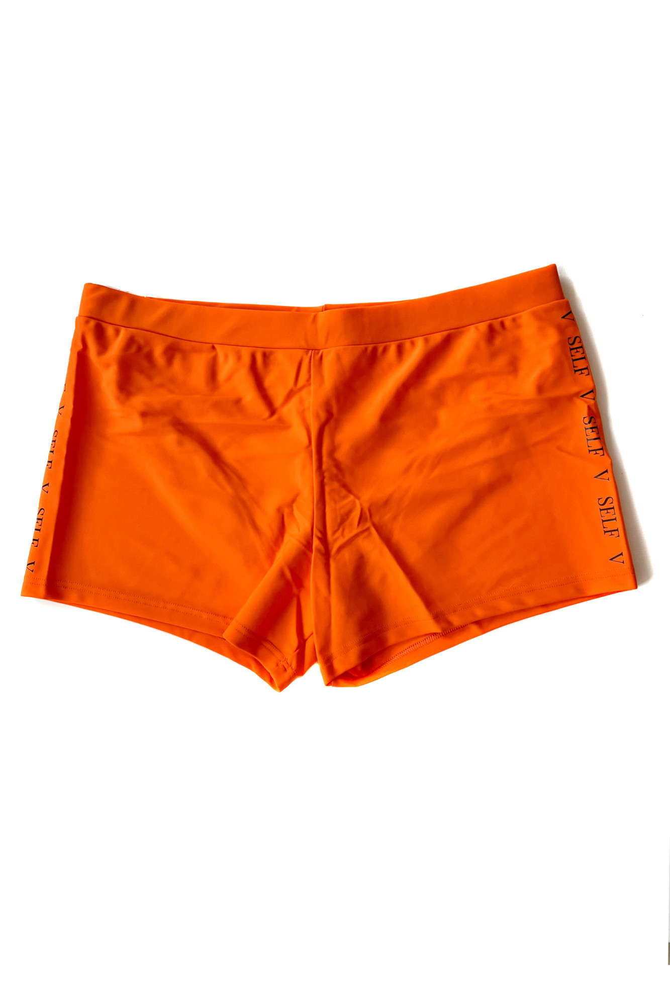 Pánské plavky S96D-5a oranžové - Self XL