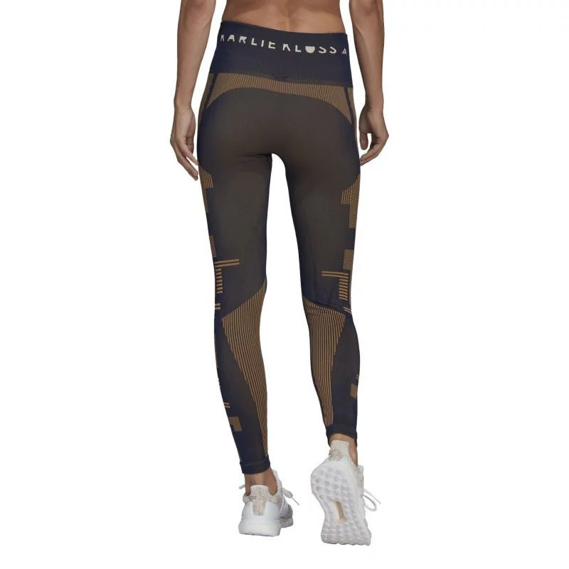 Dámské legíny HB1436 Karlie Kloss tmavě modrá-hnědá - Adidas tm.modrá-béžová L (obrázek 5)