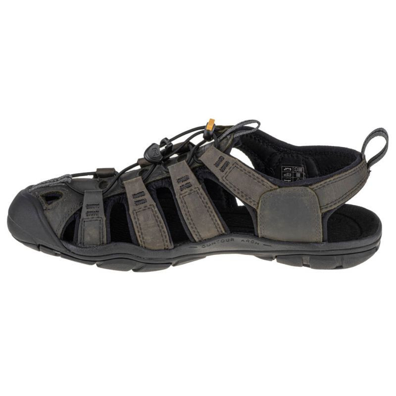 Pánské sandály Clearwater CNX Leather M 101310 khaki-černá - Keen 44