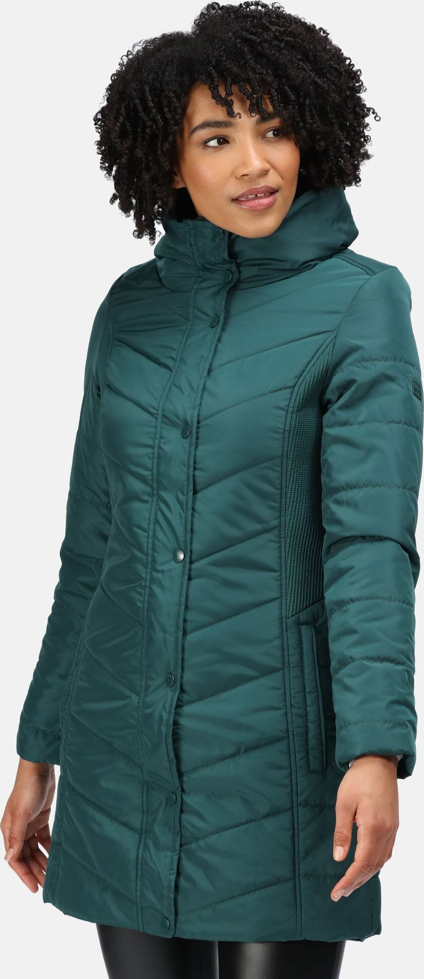 Dámský zimní kabát Regatta RWN186 Parthenia 3EB zelený - Regatta XS-34 Zelená