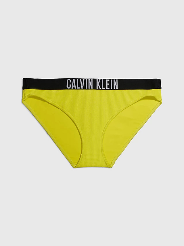 Dámský spodní díl bikin KW0KW01986 LRF neon. žluté - Calvin Klein L