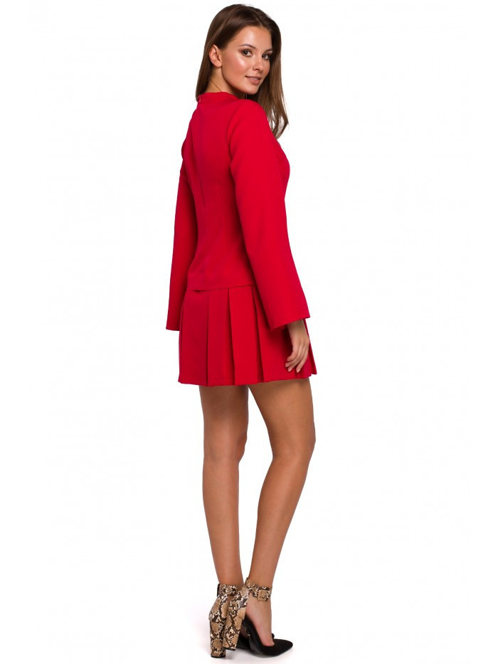 K021 Mini dámské šaty červené - Makover Velikost: L, Barvy: červená