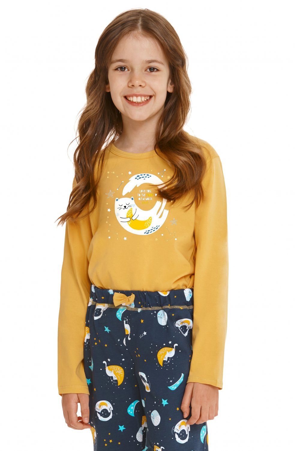 Dívčí pyžamo 2616 Sarah žluté - TARO 140 Žlutá