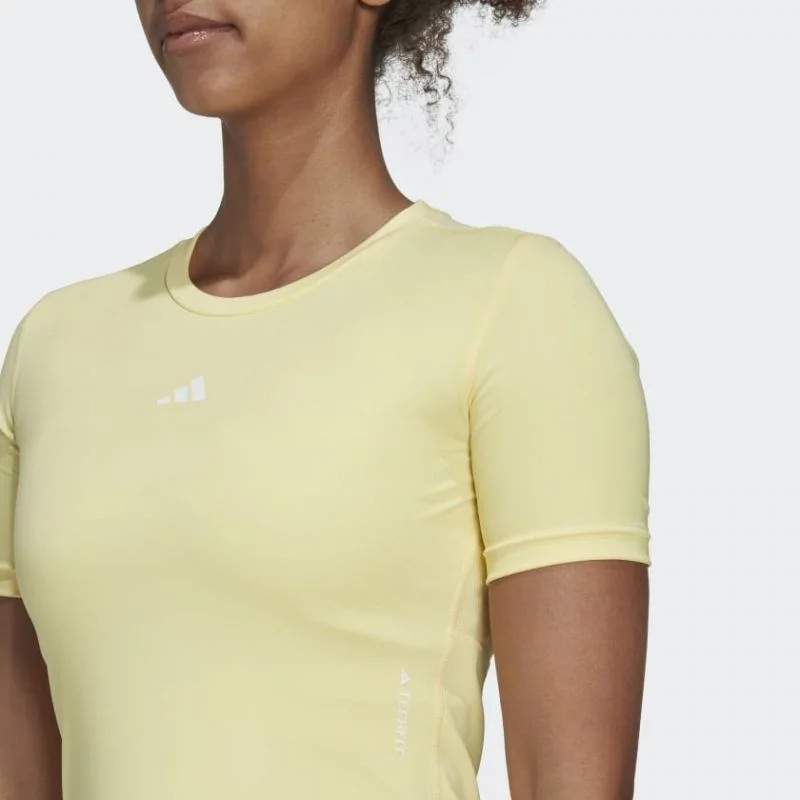 Dámské tréninkové tričko HN9081 Žlutá - Adidas žlutá XS (obrázek 4)
