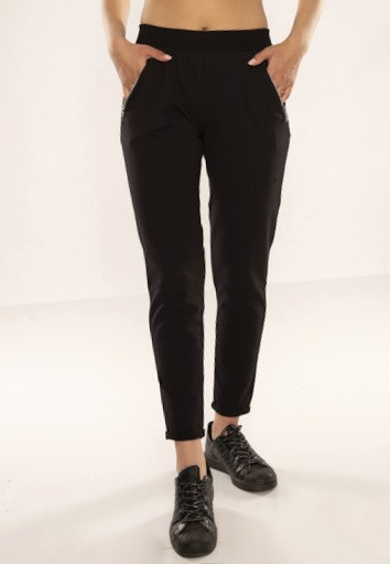 Dámské kalhoty model 18611627 Just černé - De Lafense Velikost: M