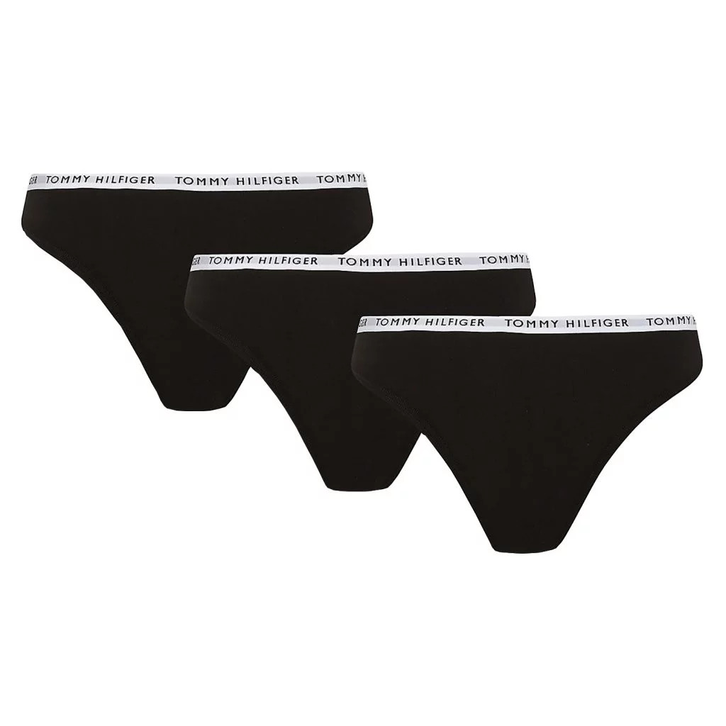 3PACK DÁMSKÉ KALHOTKY TOMMY HILFIGER ČERNÉ (UW0UW02829 0R7) černá XL (obrázek 3)