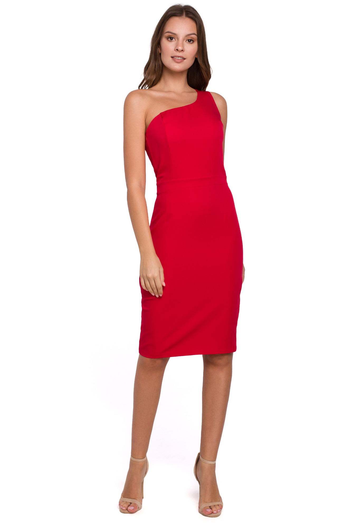 Dámské šaty K003 Červená - Makover červená L