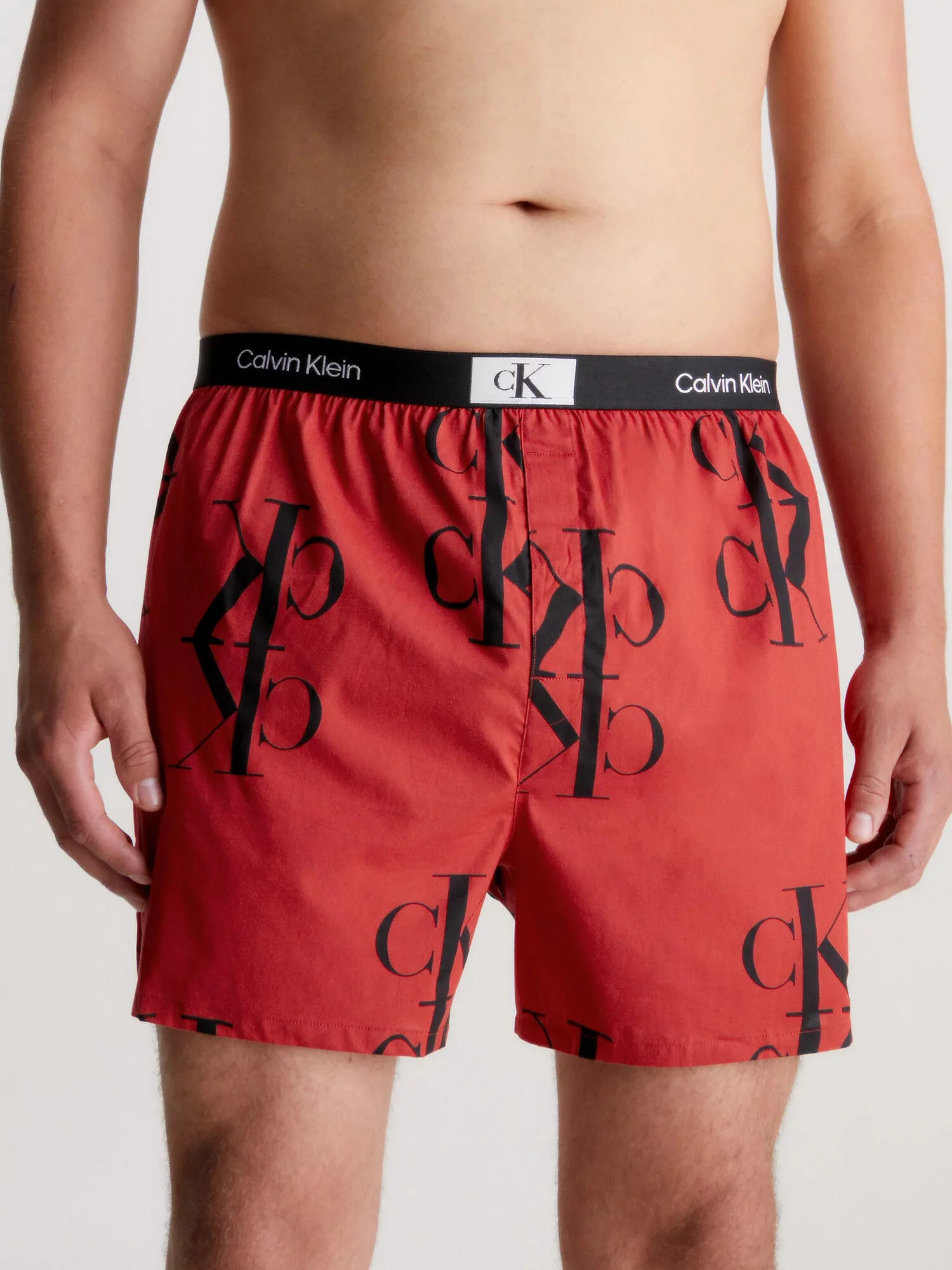 Pánské trenýrky 000NB3411A GNP červené s potiskem - Calvin Klein M (obrázek 6)