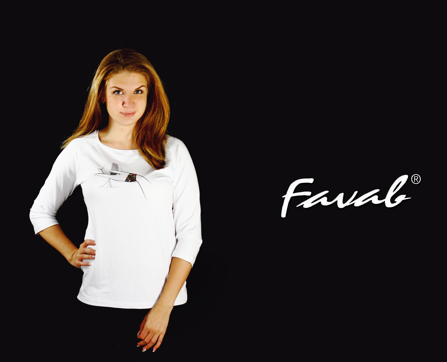 E-shop Dámske tričko Alenka - Favab XL bílá