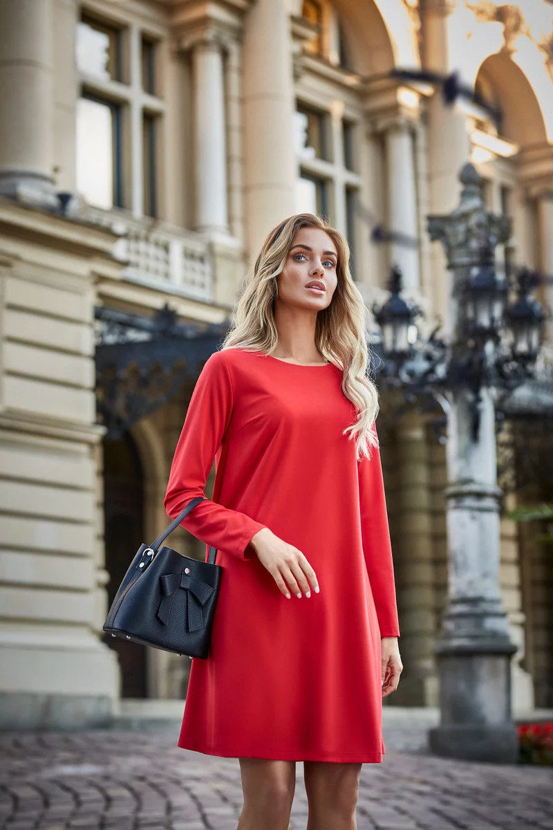 Dámské šaty S137 červené - Stylove XL (obrázek 8)