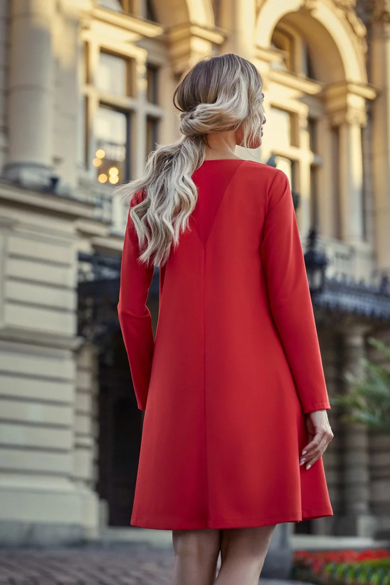Dámské šaty S137 červené - Stylove XL (obrázek 6)