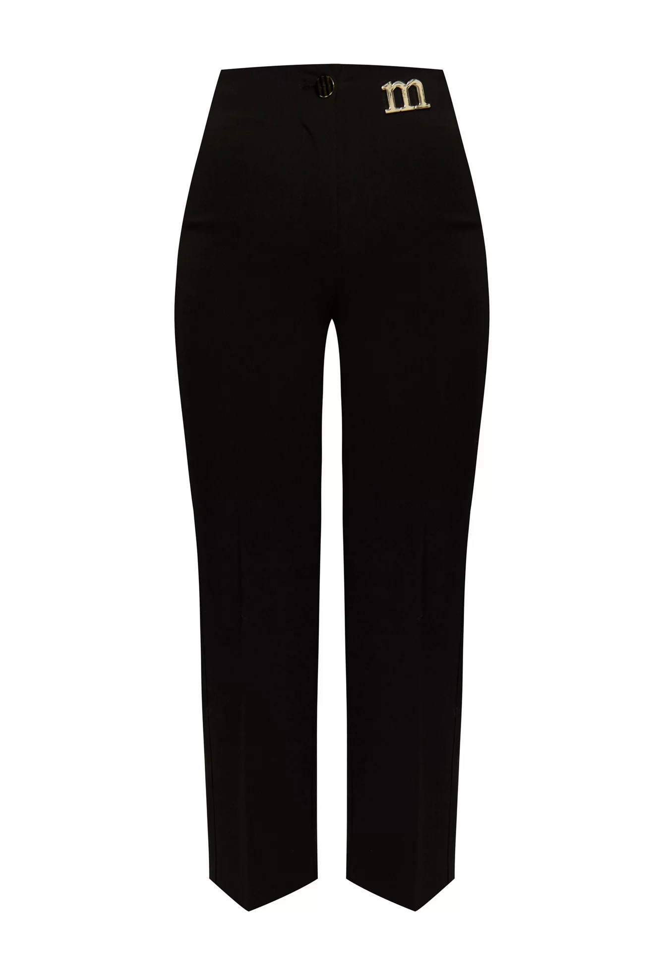 Dámské elegantní kalhoty s logem značky / Černá - Monnari černá 44/2XL (obrázek 3)
