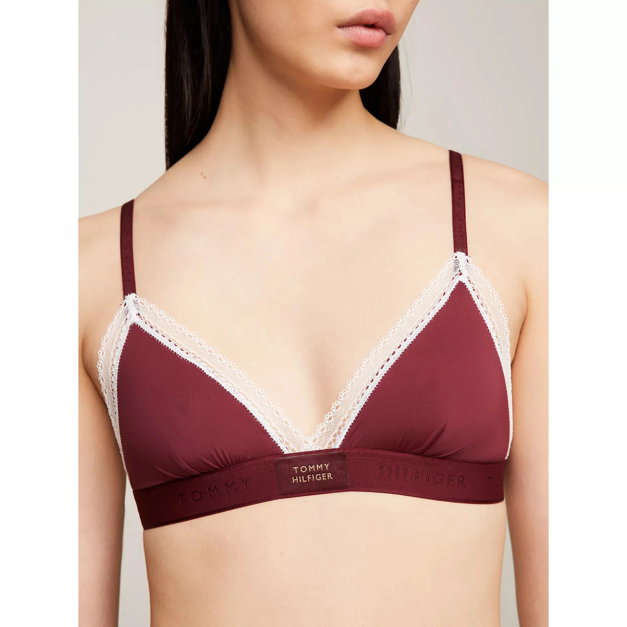 Dámská podprsenka UW0UW04750 VLP vínová - Tommy Hilfiger M (obrázek 5)