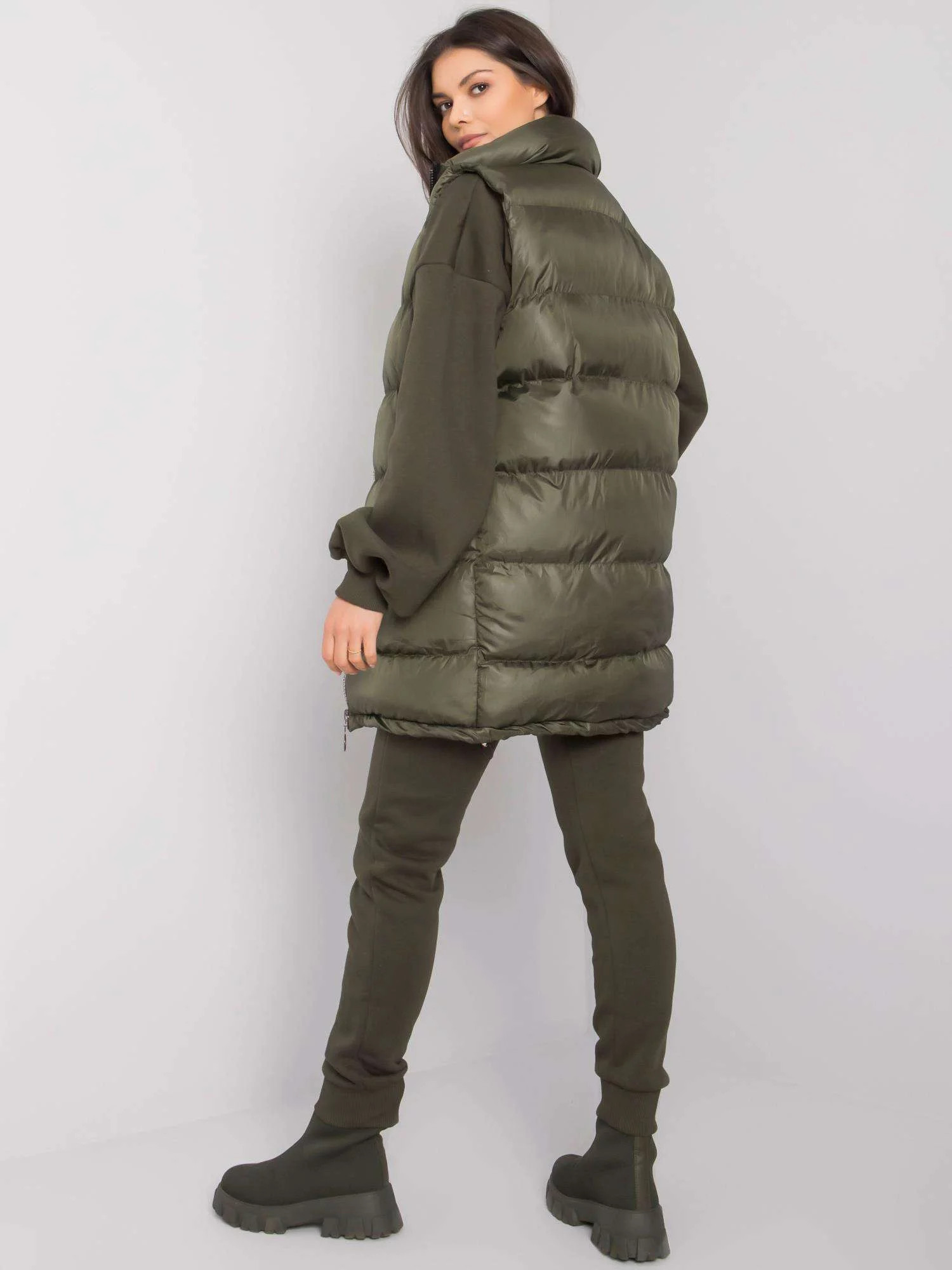 Dámská zimní komplet EM KMPL 647.00P khaki - Ex moda L/XL (obrázek 5)