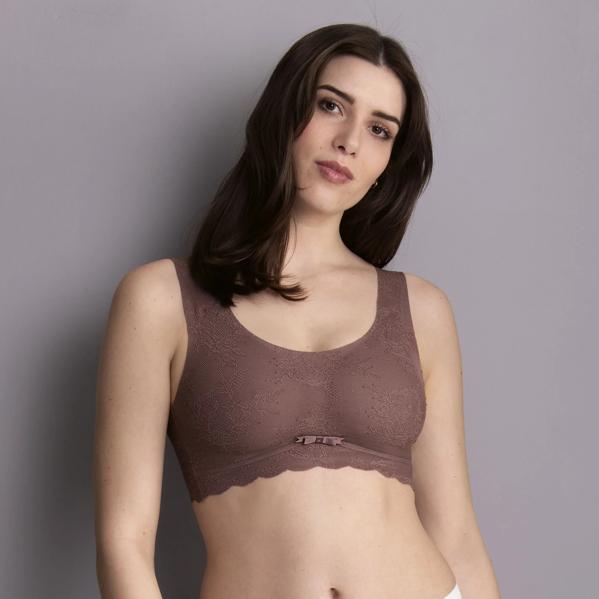 Dámská Essential Lace braletka s pěnovou výztuží 5400 Berry - Anita Classix L tělová