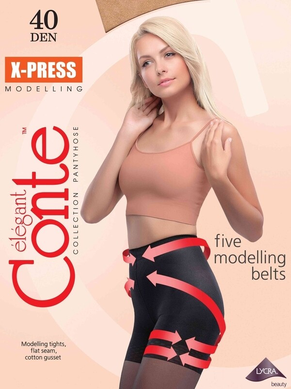Dámské modelující punčochové kalhoty X-Press 40 den - Conte černá 3-M