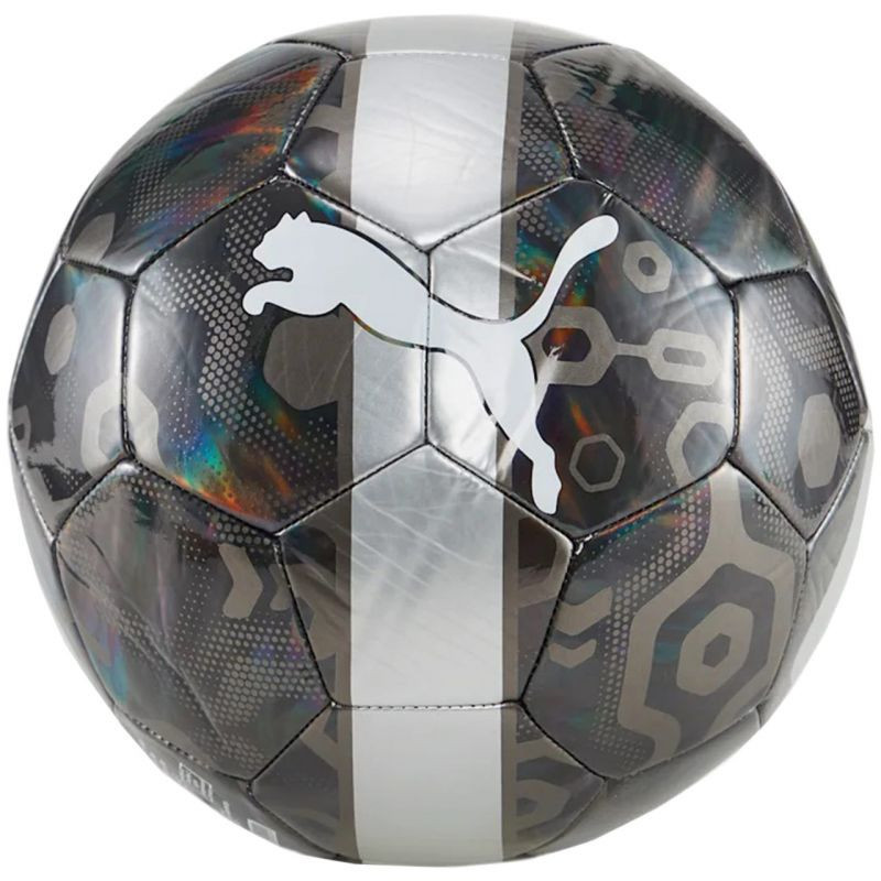 Levně SPORT Fotbalový míč Football Cup 84075 03 Černá se stříbrnou - Puma černá s stříbrným vzorem 4