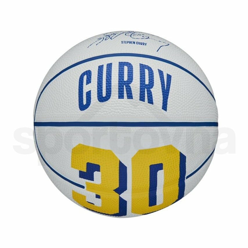 Basketbalový míč NBA Player Icon Stephen Curry Mini WZ4007401XB bílý - Wilson 3