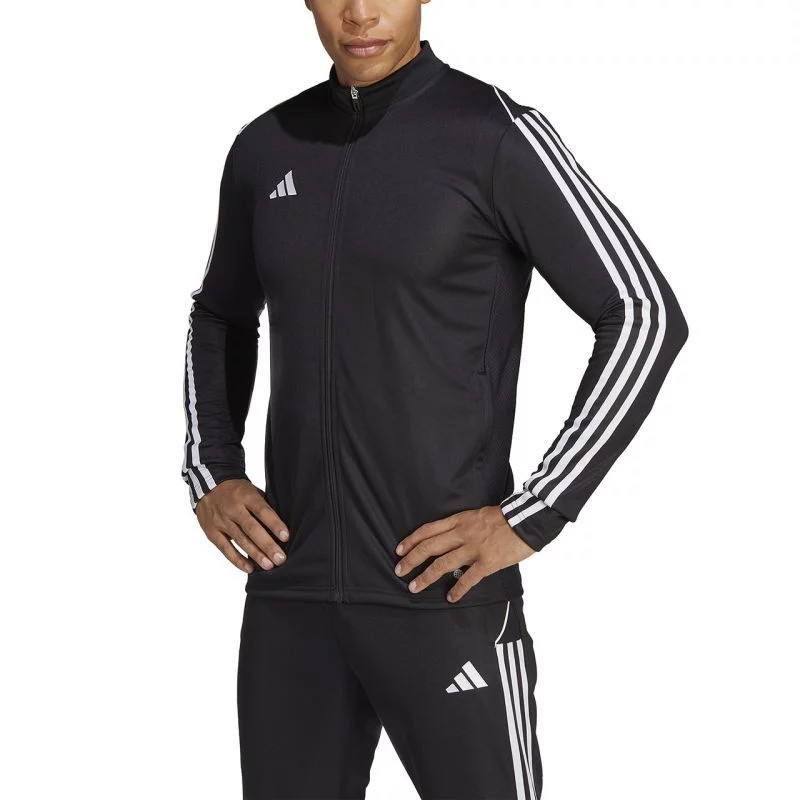 Pánská trénink mikina HS7231 Černá s bílou - Adidas černá s bílou 2XL (obrázek 4)