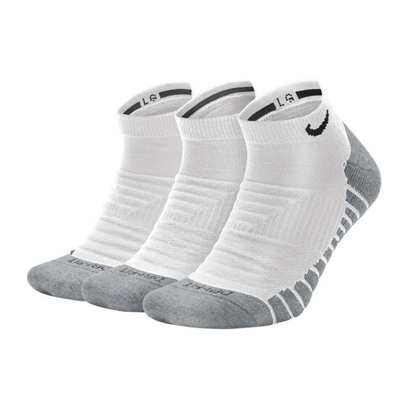 Unisex ponožky Everyday Max Cushion No-Show 3Pak SX6964-100 bílé - Nike 42-46