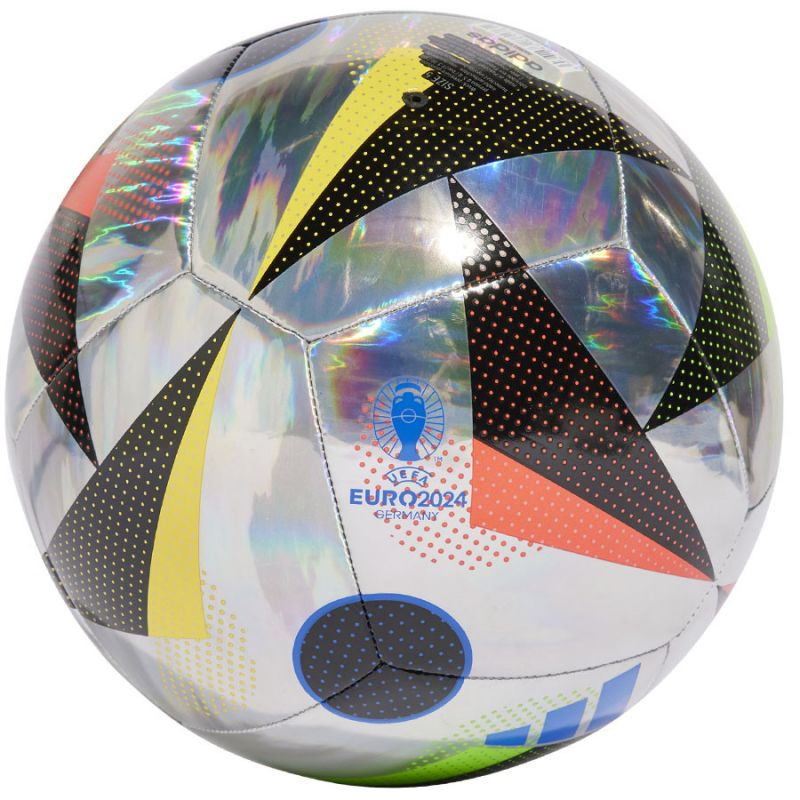 Levně SPORT Fotbalový míč Euro24 IN9368 Stříbrná mix - Adidas Mix barev 4