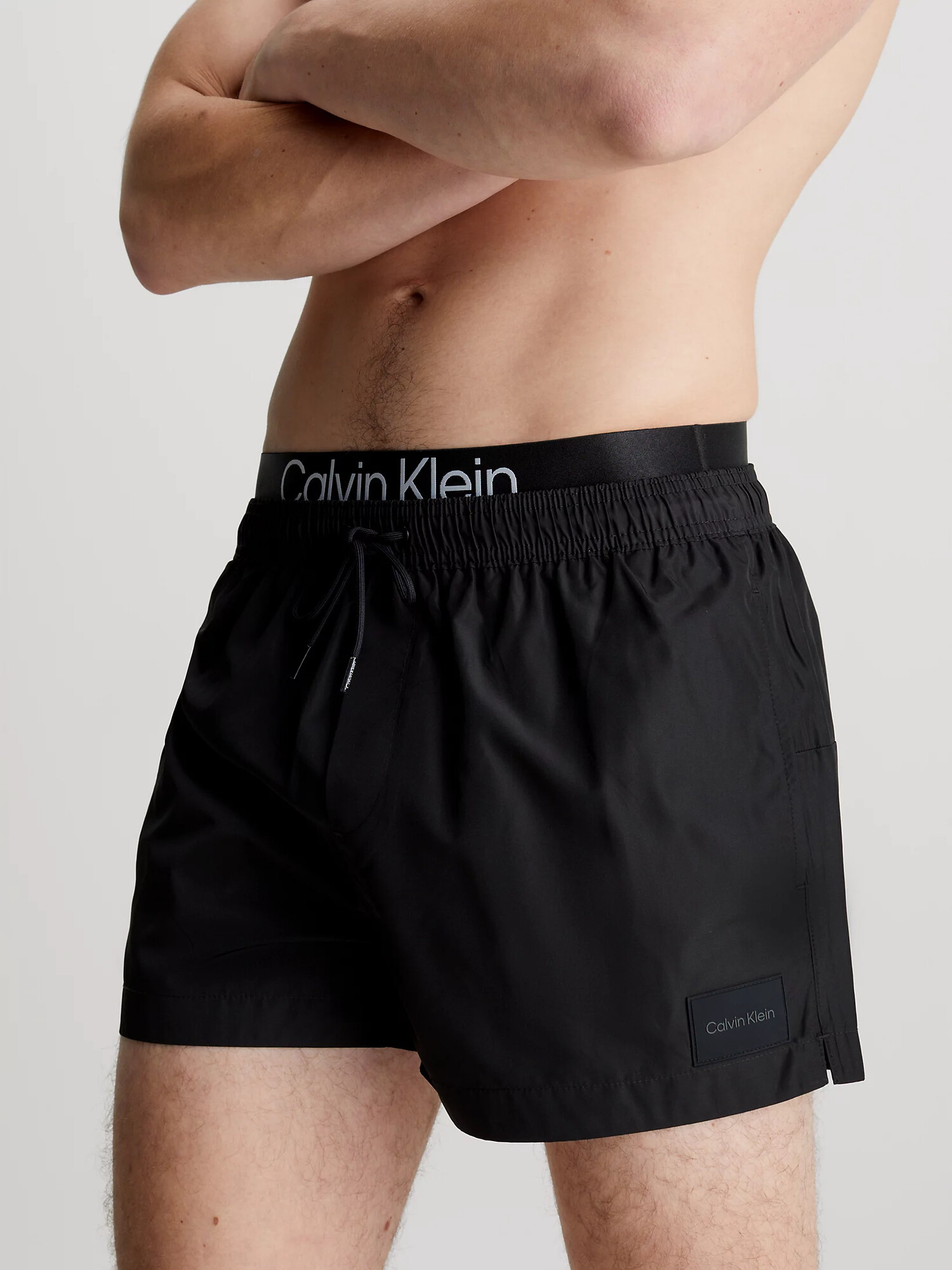 Pánské plavky KM0KM00947 BEH černé - Calvin Klein XL