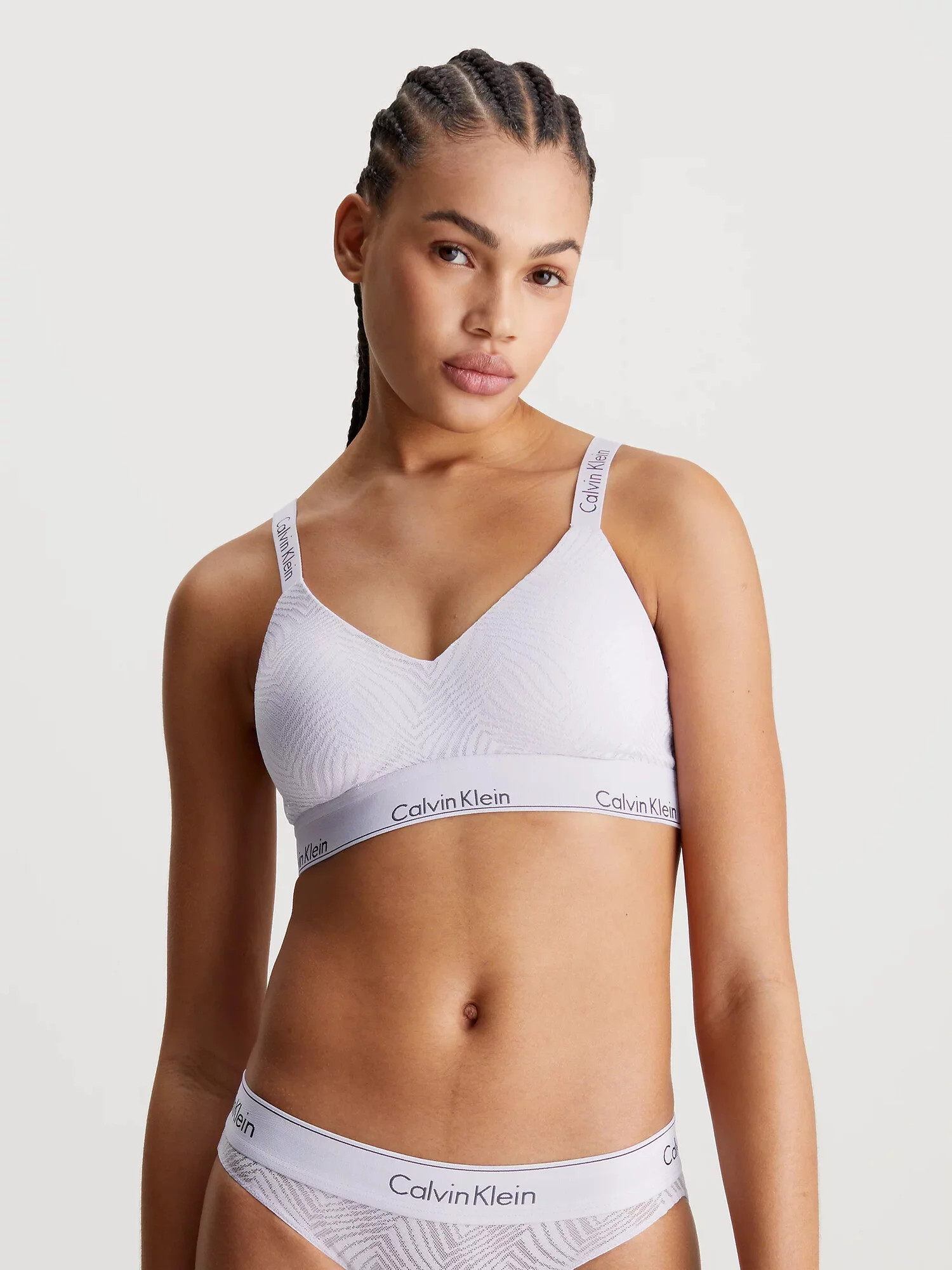 Dámské podprsenka LGHTLY LINED BRALETTE 000QF7797E LL0 lila - Calvin Klein S (obrázek 4)