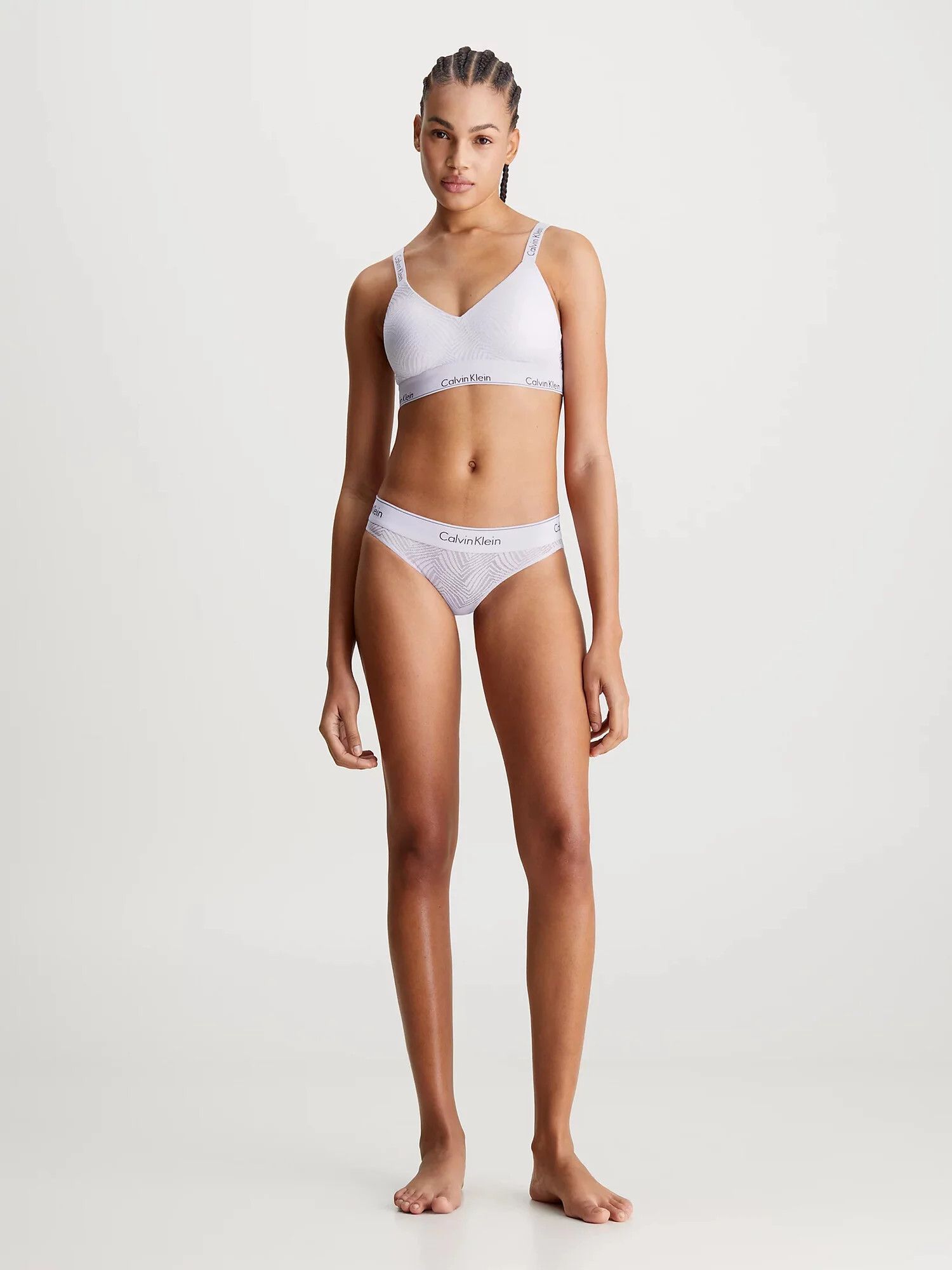 Dámské podprsenka LGHTLY LINED BRALETTE 000QF7797E LL0 lila - Calvin Klein S (obrázek 5)