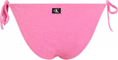 Dámské plavkové kalhotky STRING SIDE TIE BIKINI KW0KW02398 TOZ růžové - Calvin Klein S