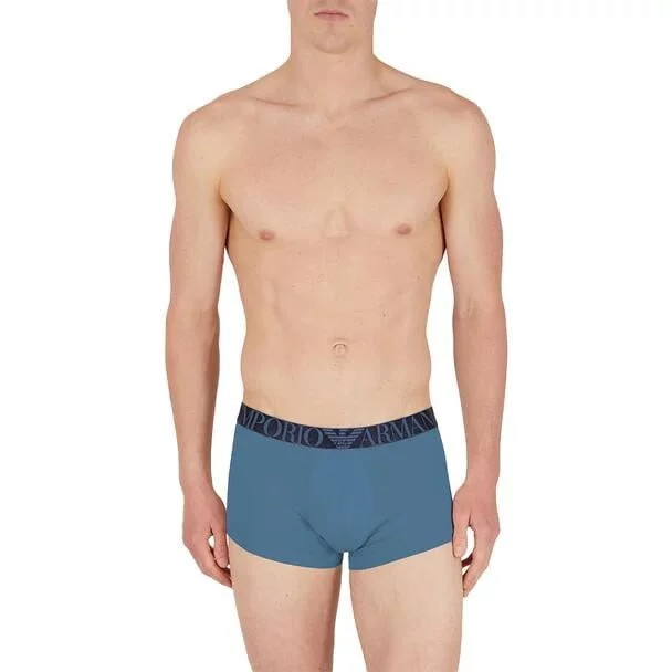 Pánské boxerky 3Pack 111357 4R726 modré/červené/tm. modré - Emporio Armani 2XL (obrázek 3)