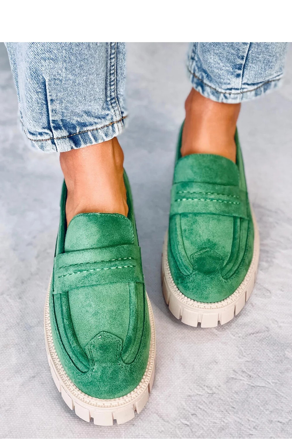 Dámske topánky na vysokej platforme UK132P Green - Seastar 40 Zelená