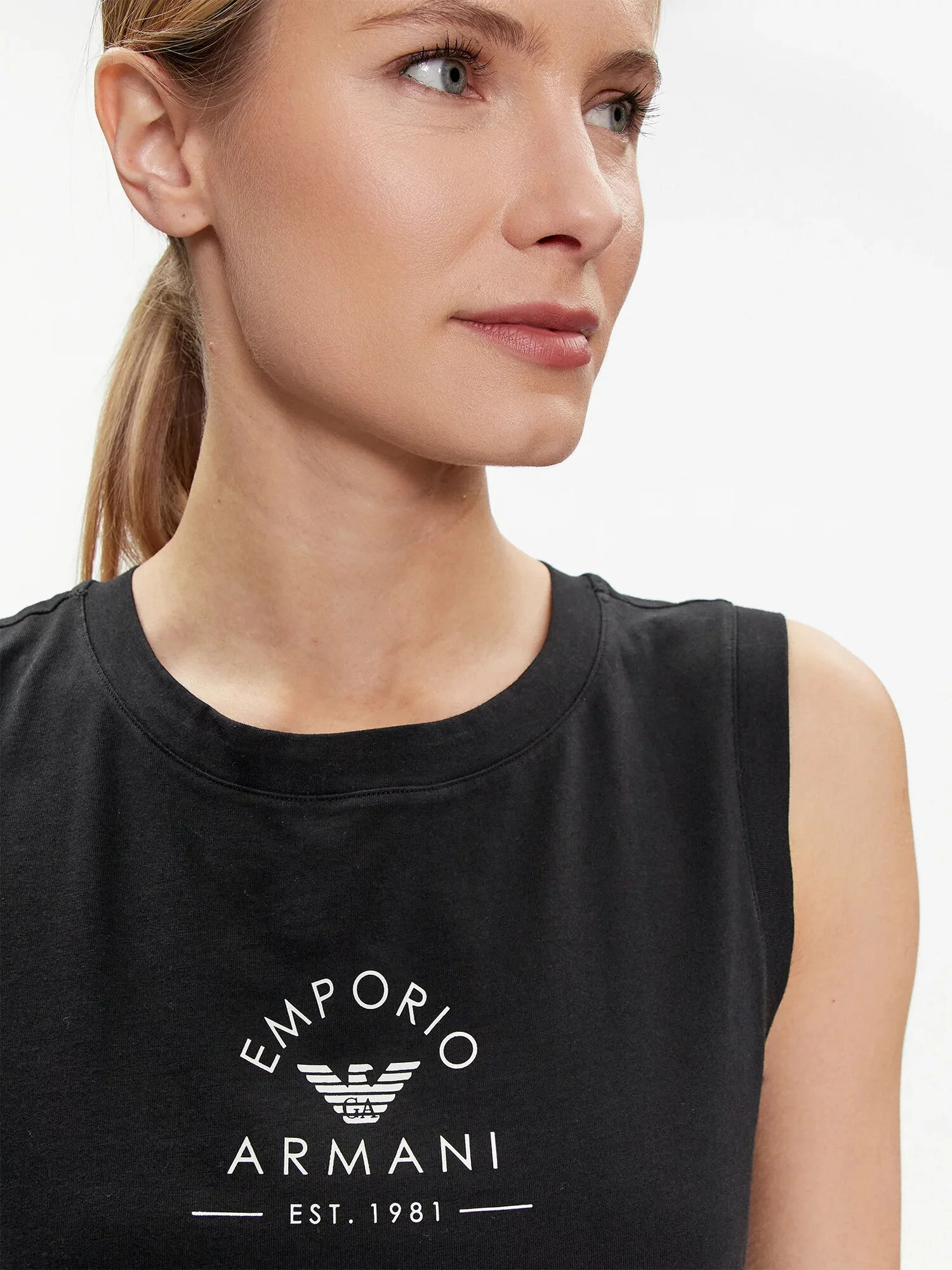 Dámské tílko 164797 4R227 00020 černé - Emporio Armani L (obrázek 4)