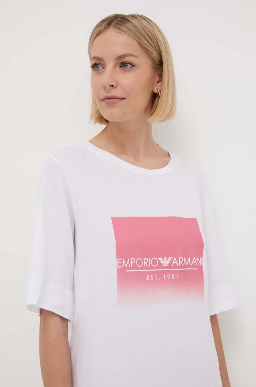 Dámská noční košile 164687 4R255 00010 bílé - Emporio Armani XS (obrázek 3)