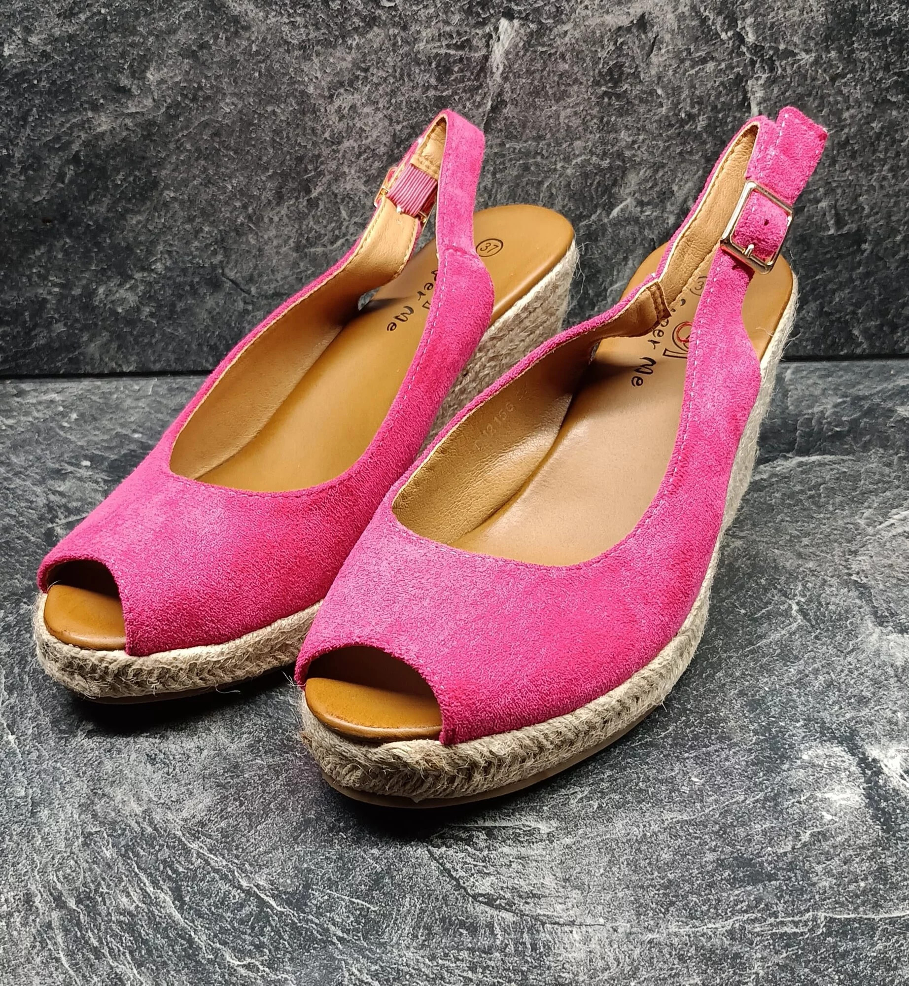 Dámske sandále na podpätku Fuchsia dark. ružová - Super me 37 fuchsie