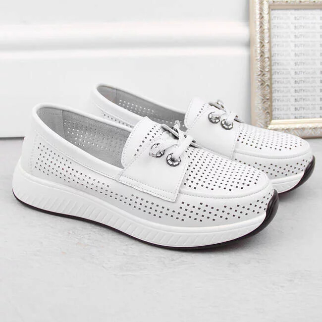 Dámske poltopánky W 54C1752 HBH71A White - Artiker 40 bílá