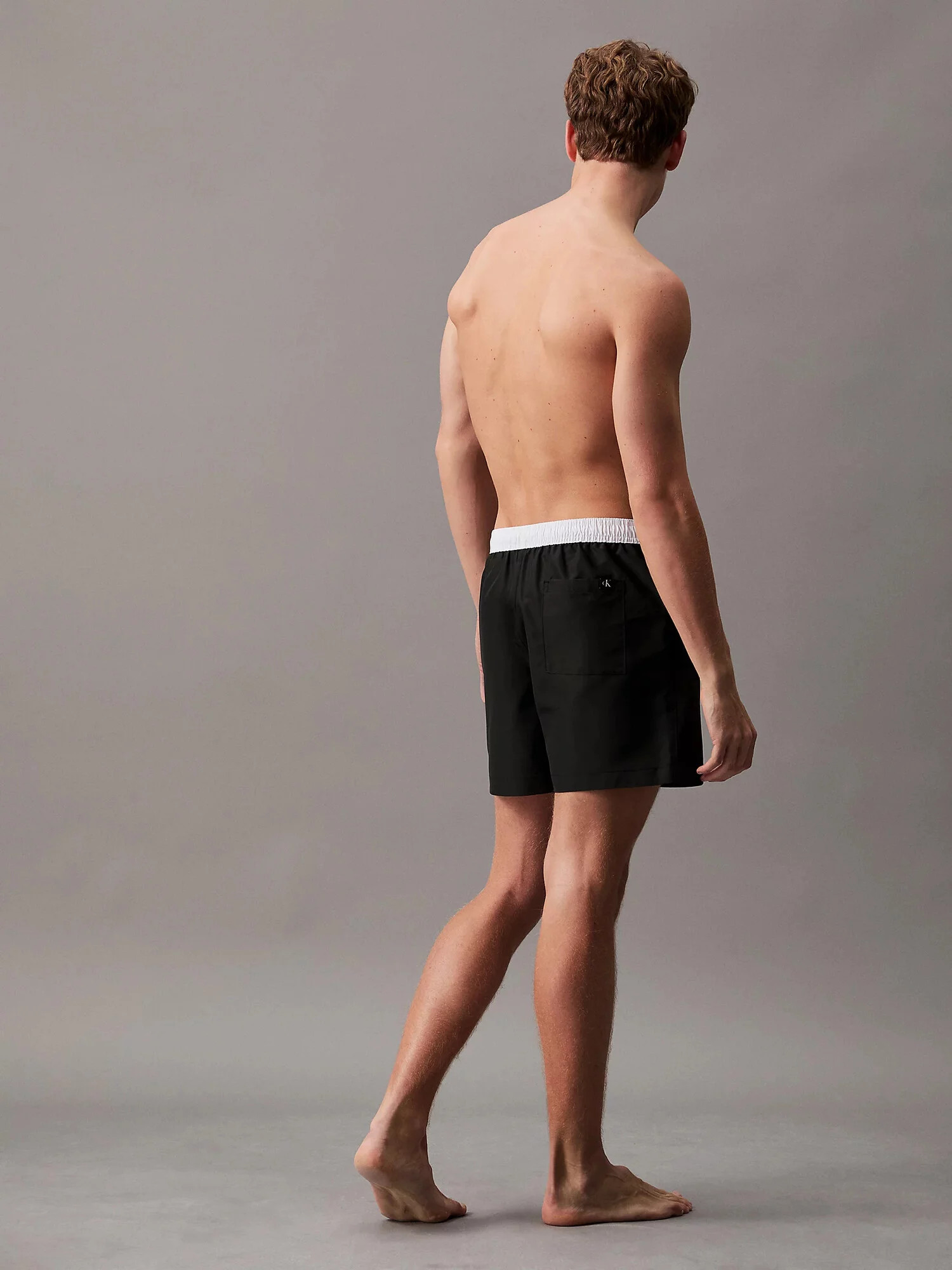 Pánské plavky KM0KM01051 BEH černé - Calvin Klein XL (obrázek 3)