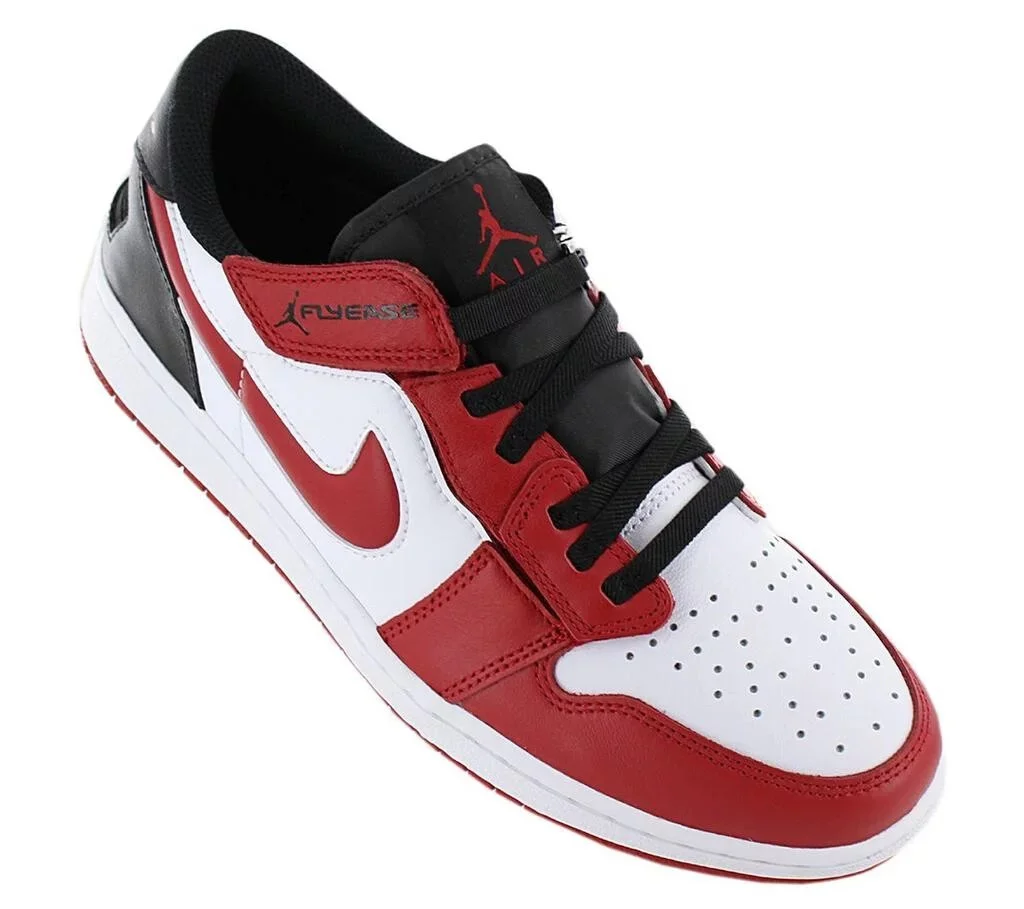 Pánské sportovní boty Air Jordan 1 Low FlyEase M DM1206-163 Červeno-bílá s černou - Nike červená-bílá 46 (obrázek 4)