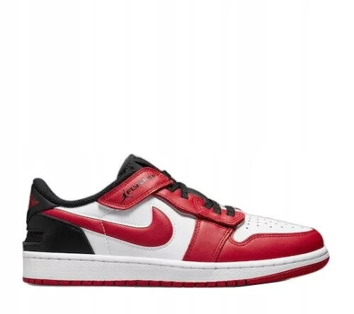 Pánské sportovní boty Air Jordan 1 Low FlyEase M DM1206-163 Červeno-bílá s černou - Nike červená-bílá 46 (obrázek 3)