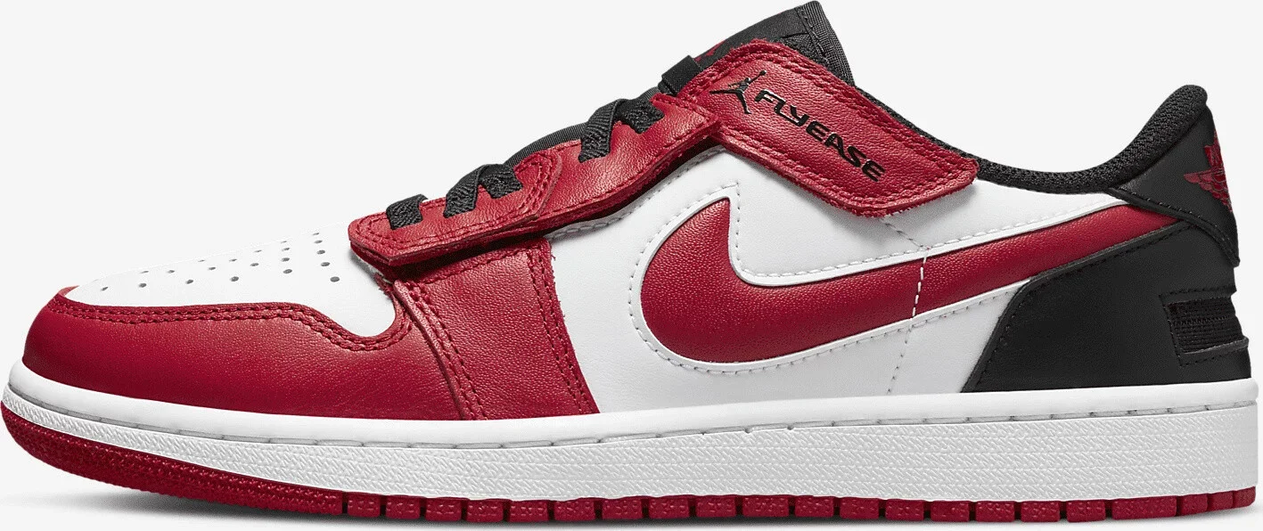 Pánské sportovní boty Air Jordan 1 Low FlyEase M DM1206-163 Červeno-bílá s černou - Nike červená-bílá 46 (obrázek 12)