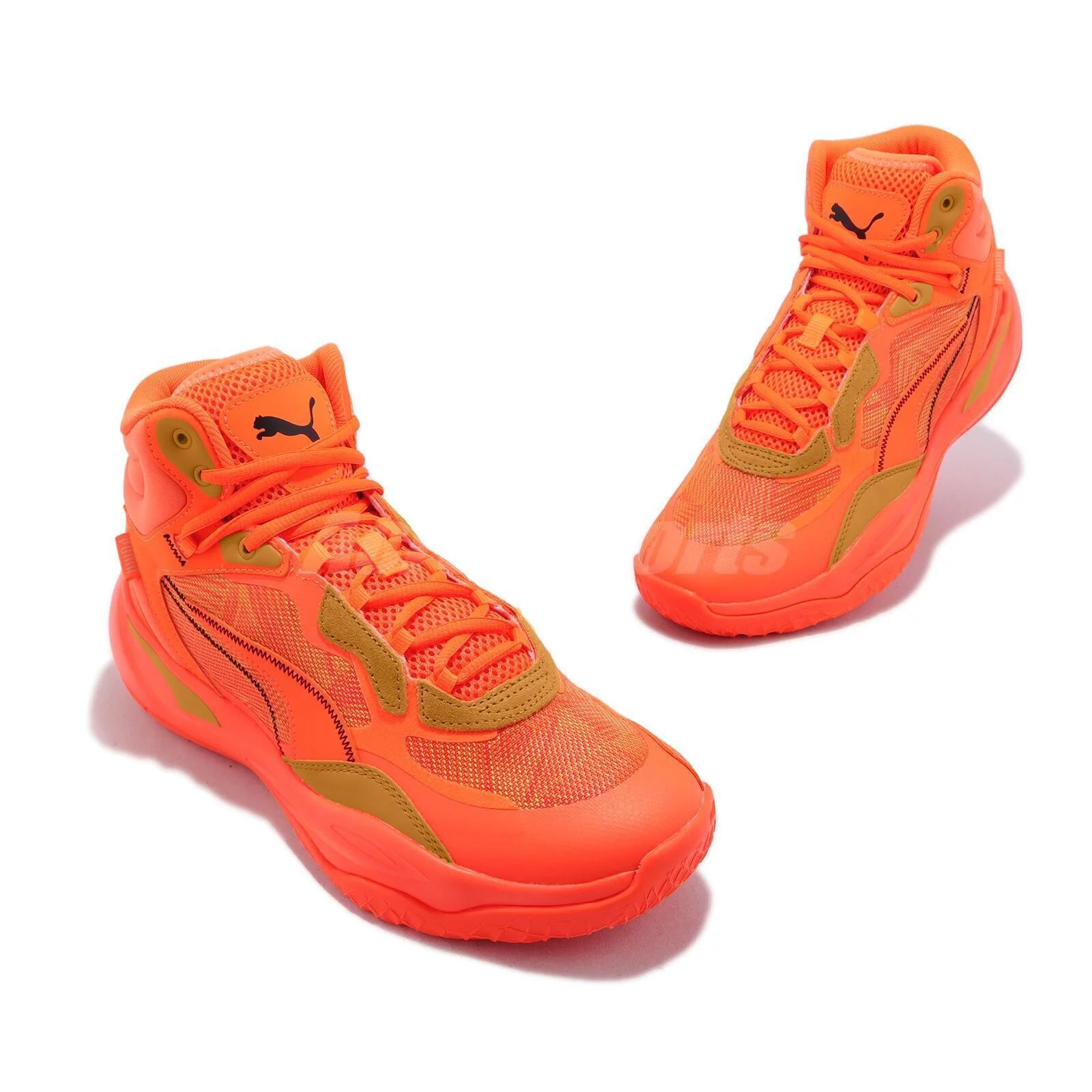 Pánske tenisky Playmaker Pro Mid Laser M 378327 01 Neon Orange - Puma 45 neonová oranžová