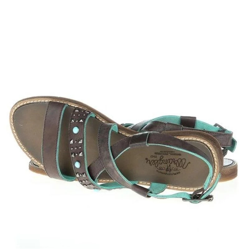 Dámské sandály Lola Lady W WL141650-30 -Tmavě hnědá s tyrkysovou - Wrangler tmavě hnědá 36 (obrázek 5)