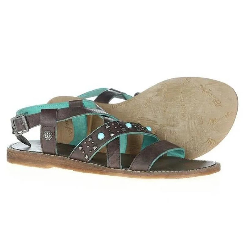 Dámské sandály Lola Lady W WL141650-30 -Tmavě hnědá s tyrkysovou - Wrangler tmavě hnědá 36 (obrázek 3)