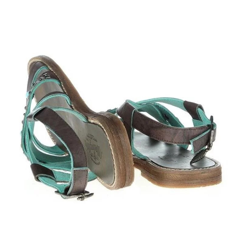 Dámské sandály Lola Lady W WL141650-30 -Tmavě hnědá s tyrkysovou - Wrangler tmavě hnědá 36 (obrázek 4)