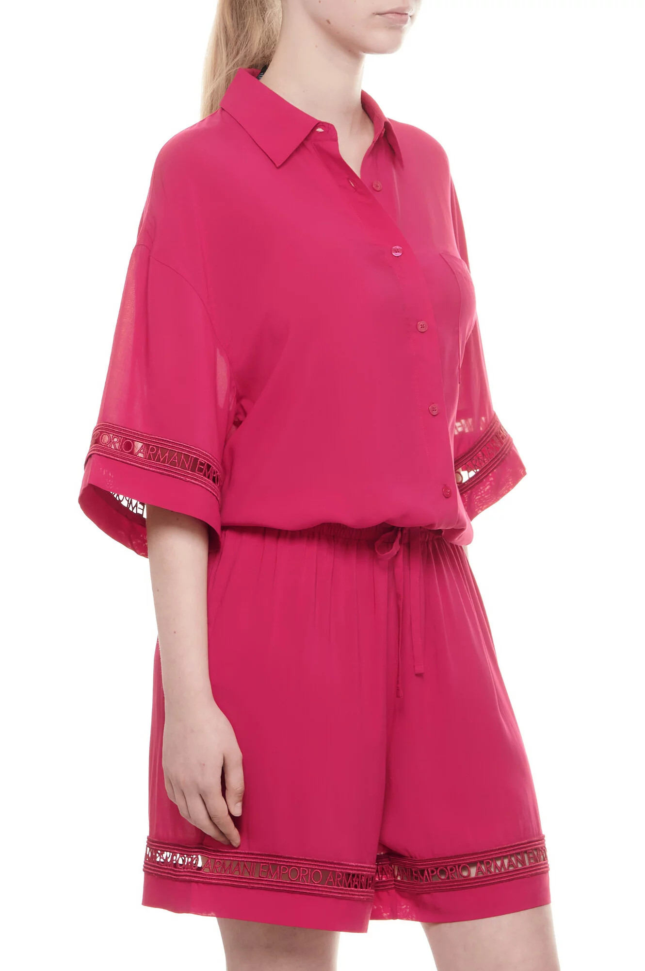 Dámská plážová košile 262732 4R338 01975 třešňová - Emporio Armani S/M (obrázek 4)