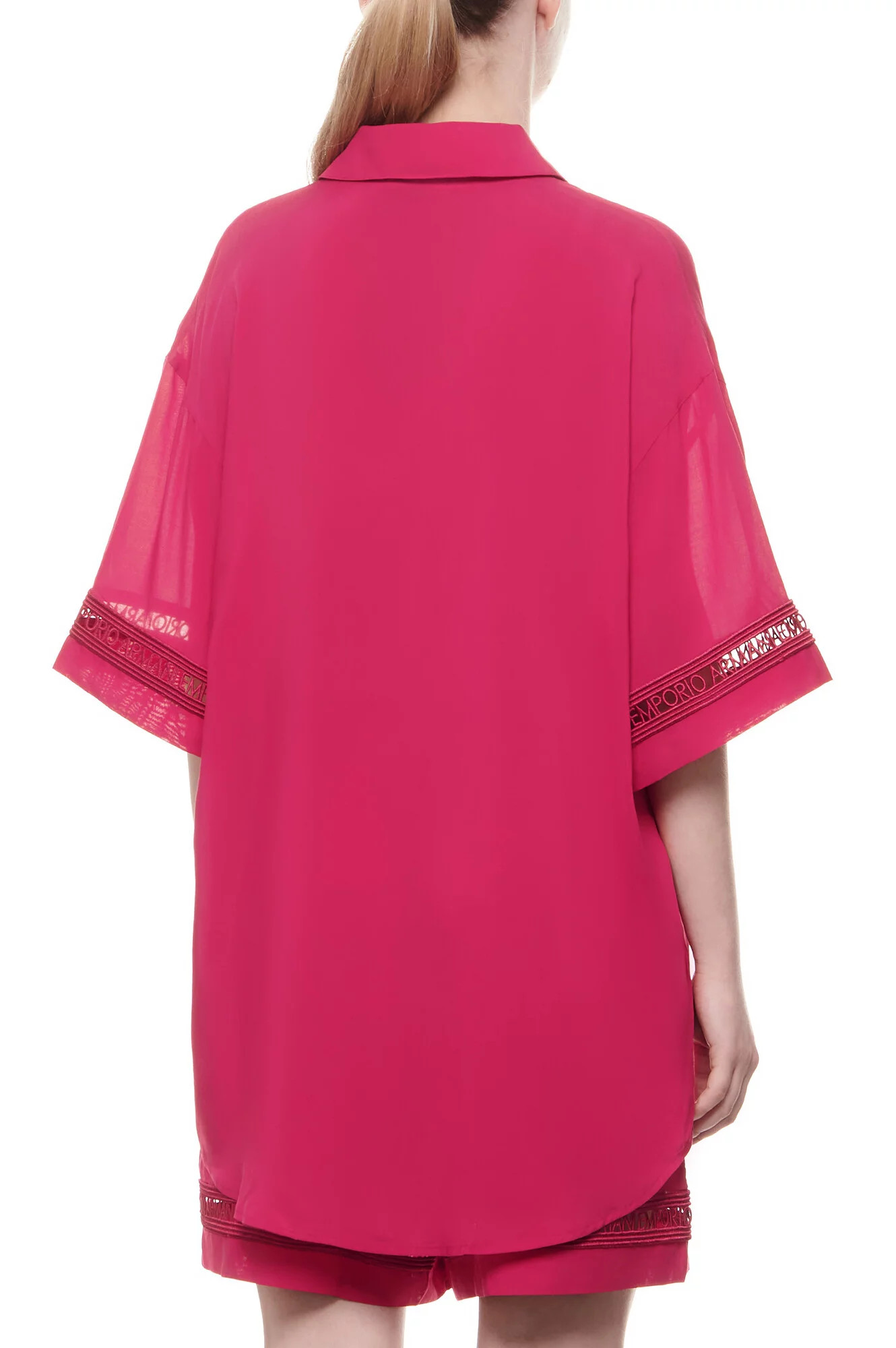 Dámská plážová košile 262732 4R338 01975 třešňová - Emporio Armani S/M (obrázek 5)