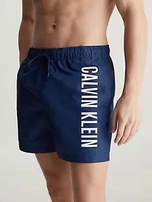 Pánské plavkové kraťasy KM0KM01004C7E - Calvin Klein tmavě modrá 6XL (obrázek 4)