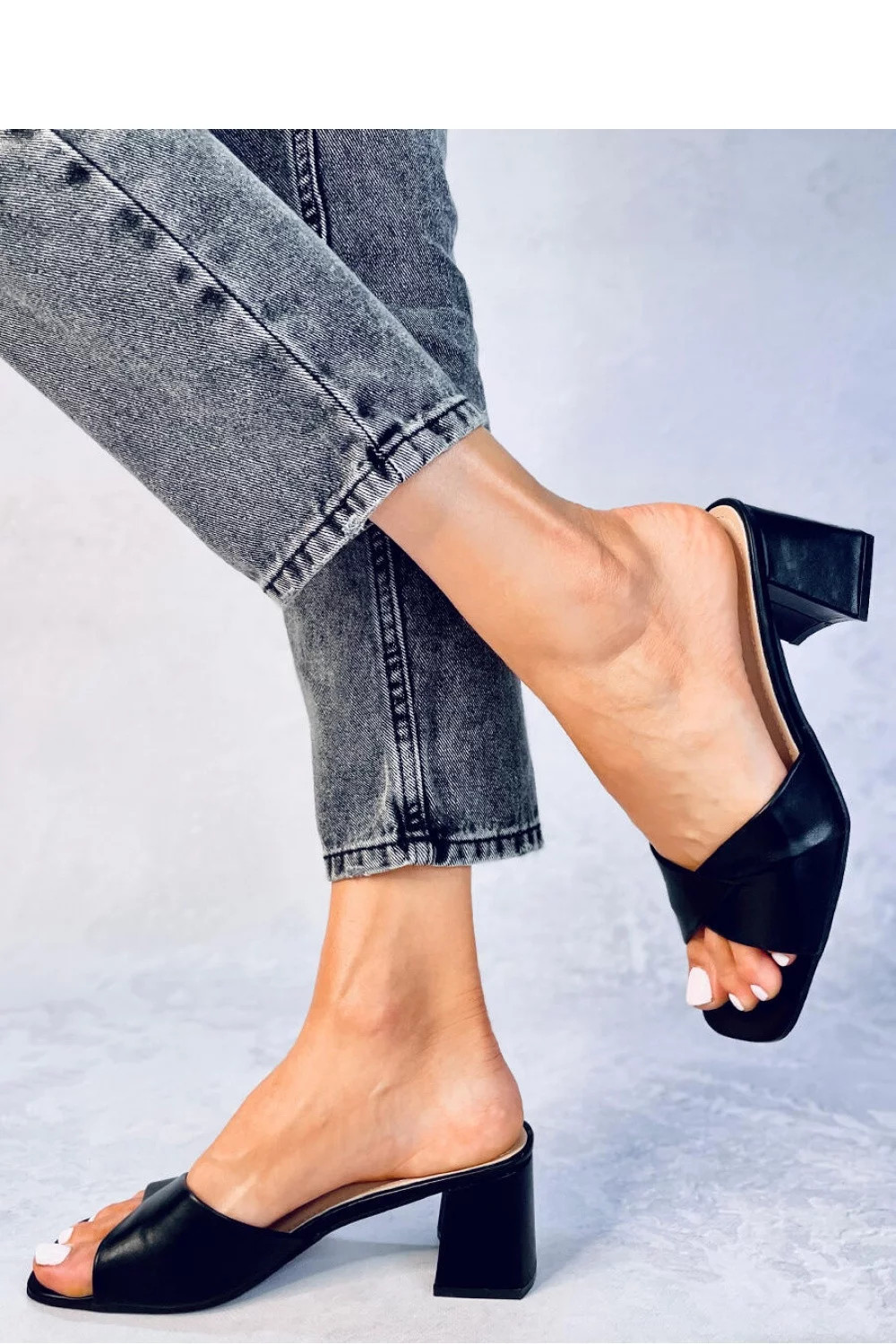 Dámske ponožky na podpätku S-1079 Black - Renda 38 černá