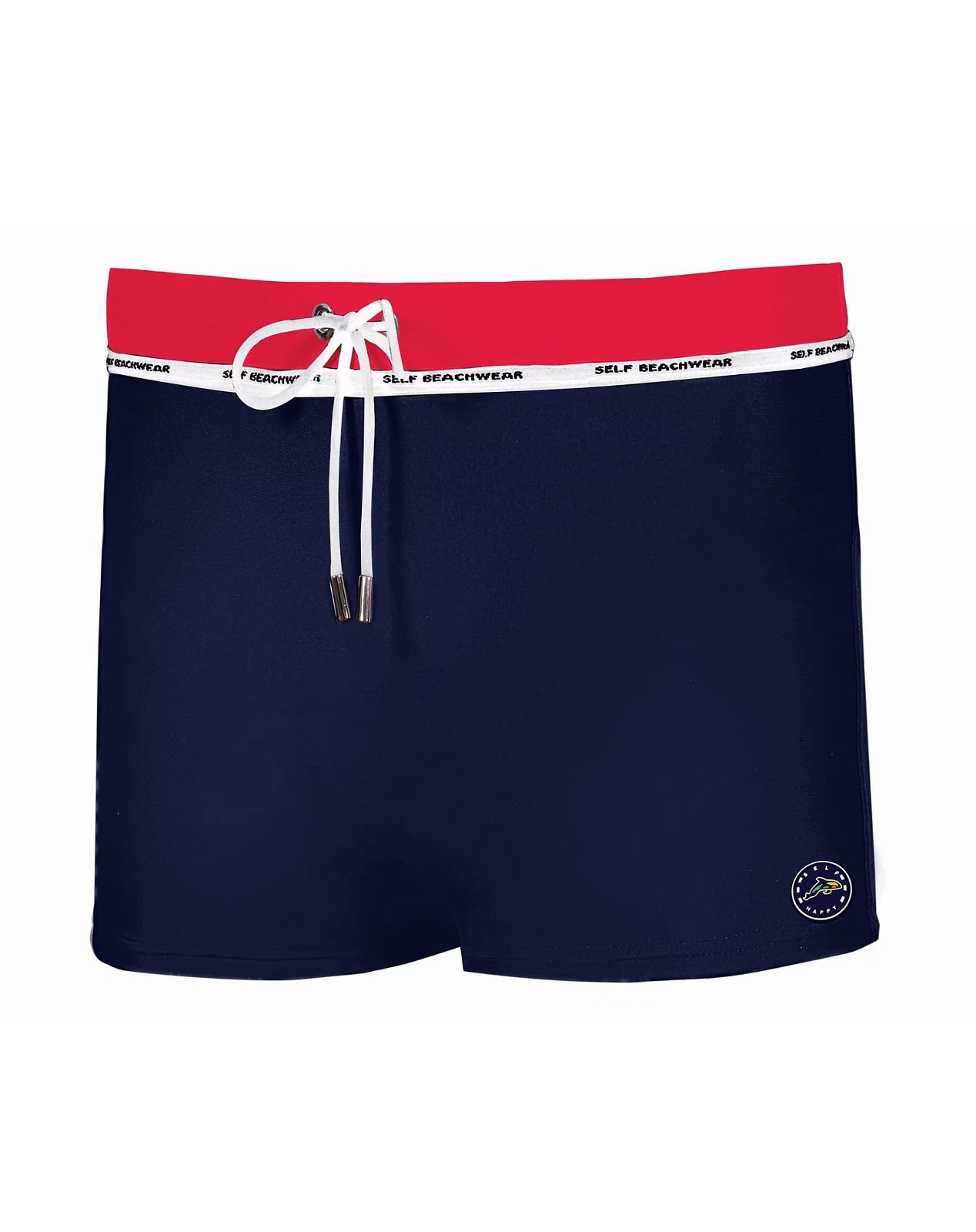 Pánské plavky Sport Collection L4N - Self tm.modrá/červená 3XL